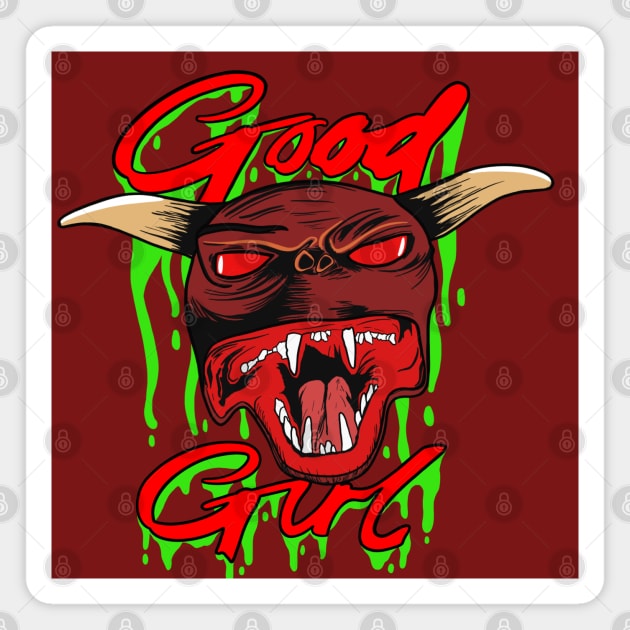 Ghostbusters Terror Dog Good Girl Magnet by Jamie Collins